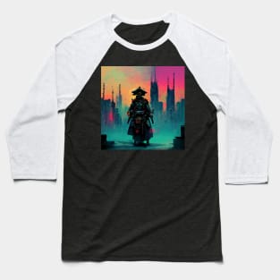 Augmented - Cyberpunk Samurai Baseball T-Shirt